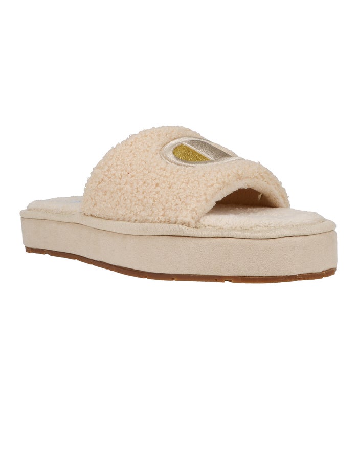 Pantuflas Champion Mujer - Plush Cozy ( Kaki ) 1645372-SN